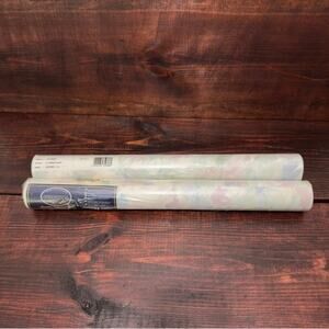 COLOROLL 2 Rolls of Vintage Pastel Watercolor Wallpaper Pre Pasted